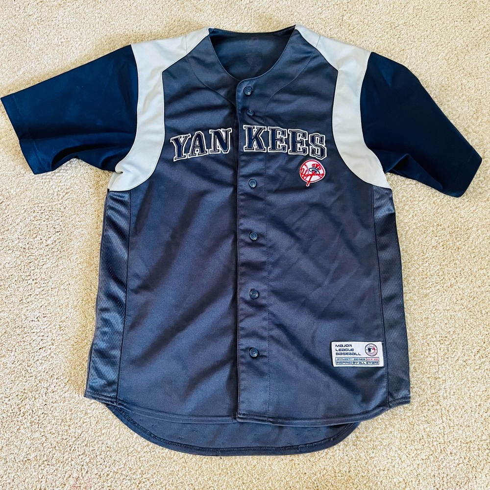 New York Yankees Dynasty Baseball Jersey Embroidered Size M